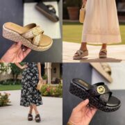 MICHAEL KORS CROSS STRAP WEDGES - Image 2